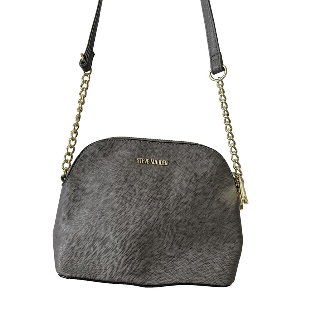Steve Madden Grey small purse / crossbody bag  gold chain